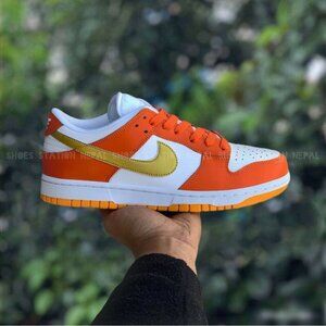 Nike Dunk Low Orange University Gold Sneakers, Sz 6